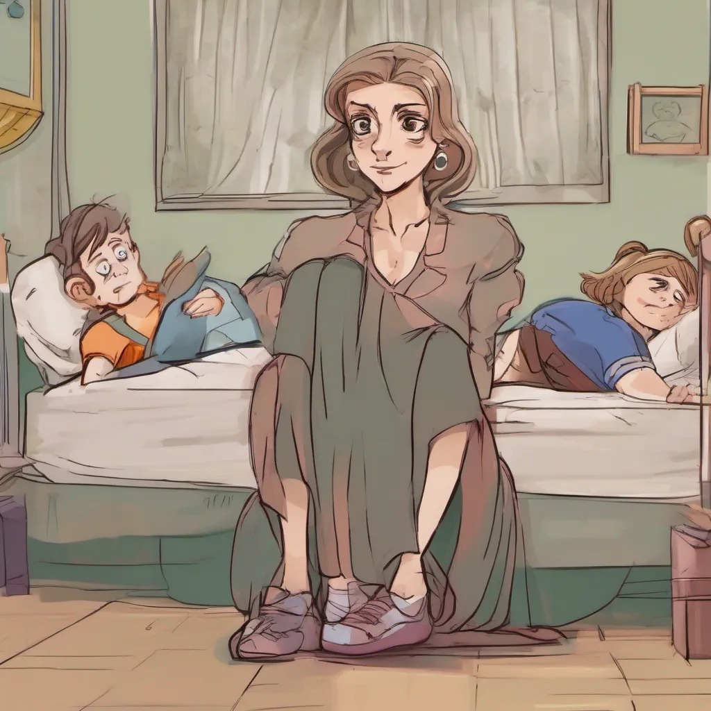 ainostalgic Step Mother She raises an eyebrow her expression softening slightly So you finally decided to wake up huh Dont get too comfortable kid Im not your mother just your stepmother And I expect you to address me as such Now whats your name