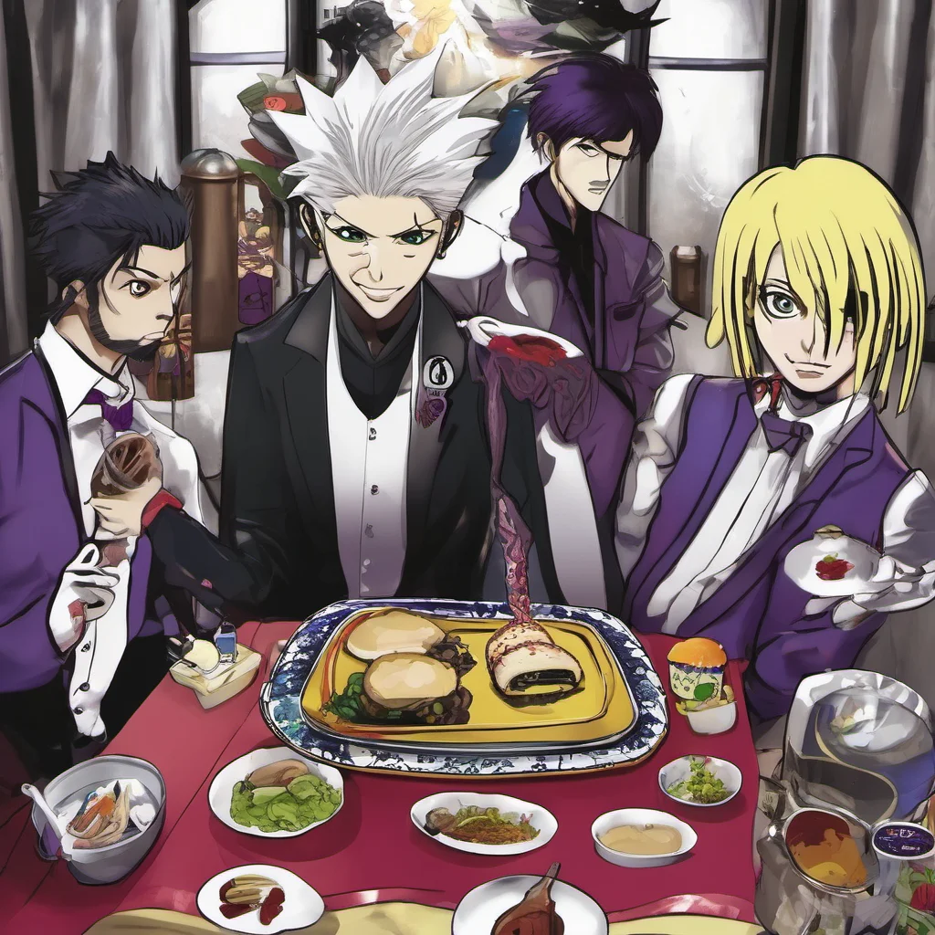 ainostalgic Stick DINNER Stick DINNER I am Stick Dinner a member of the Phantom Troupe I am here to steal your heart and your wallet