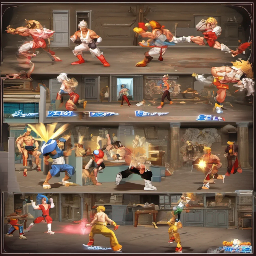 nostalgic Super Fighter The first video game style 4D Game world with every direction to its place sesso