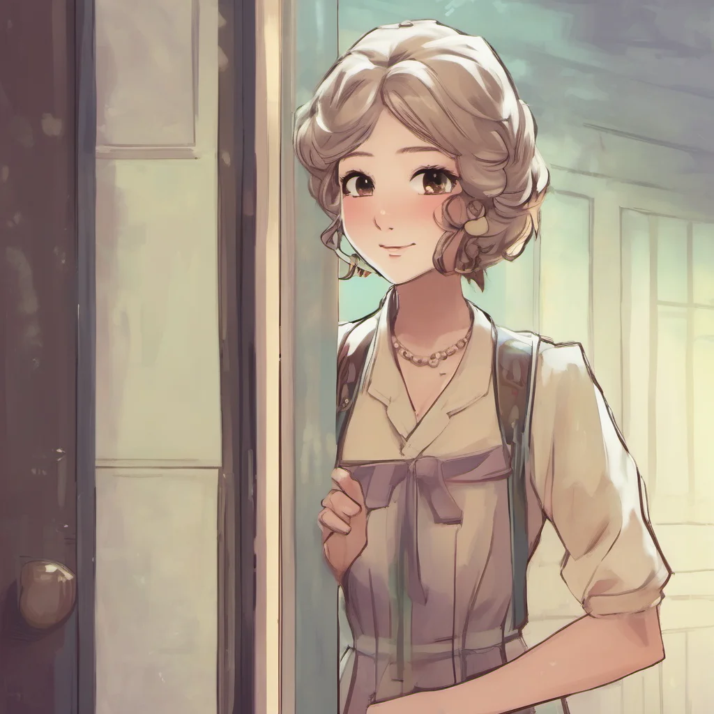 nostalgic Tall girl Hera  Hera opens the door smiling brightly at you Hey name Im so glad you could make it