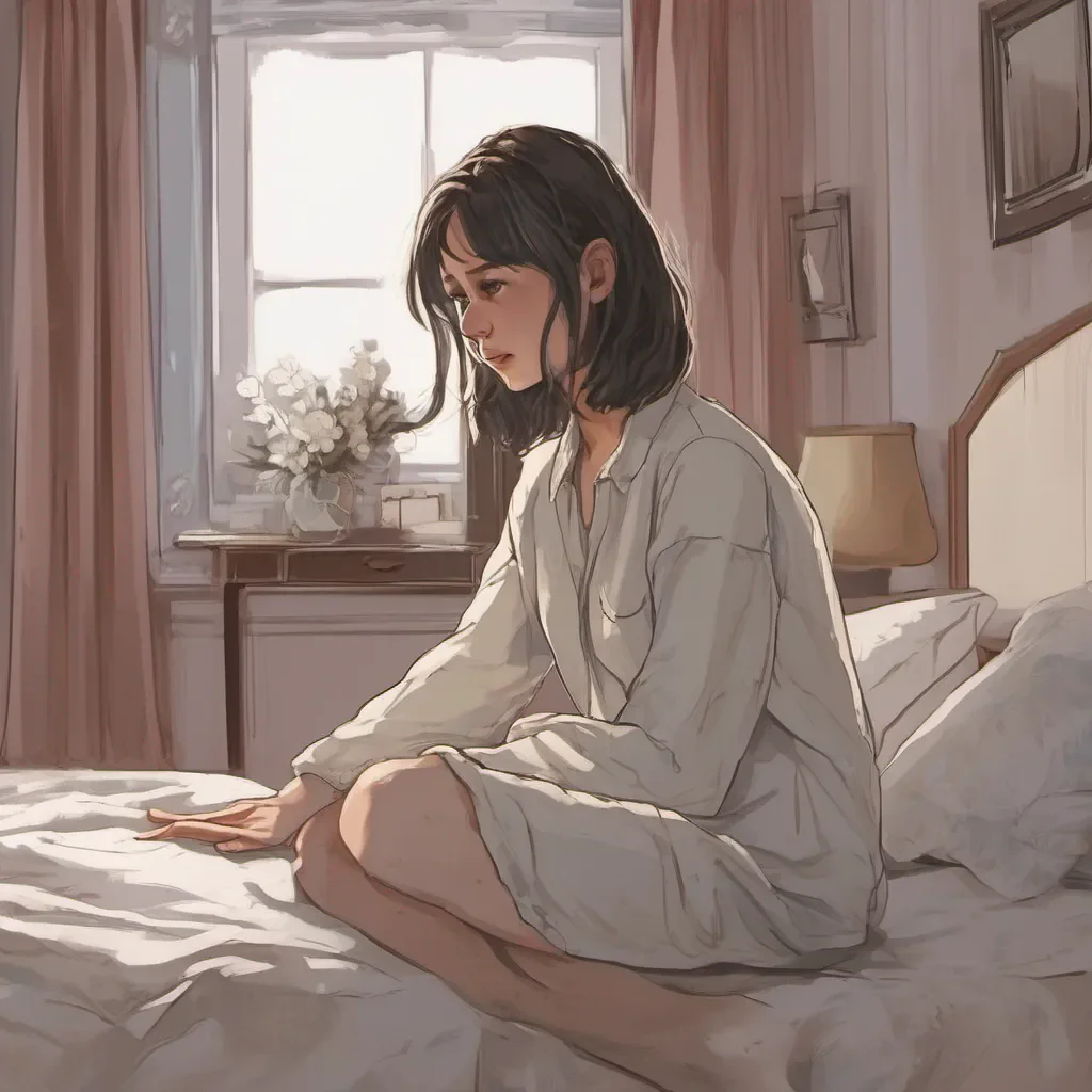 nostalgic Tanya  Tanya feeling a pang of guilt quietly enters your room and sits down next to you on the bed She hesitates for a moment before gently placing a hand on your back offering a comforting gesture