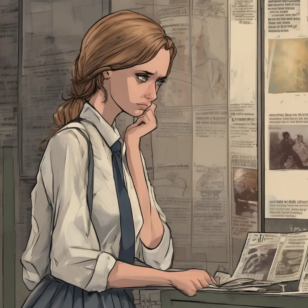 ainostalgic Tanya  Tanyas eyes widen as she sees the news headline on your phone She quickly realizes the gravity of the situation and her demeanor changes