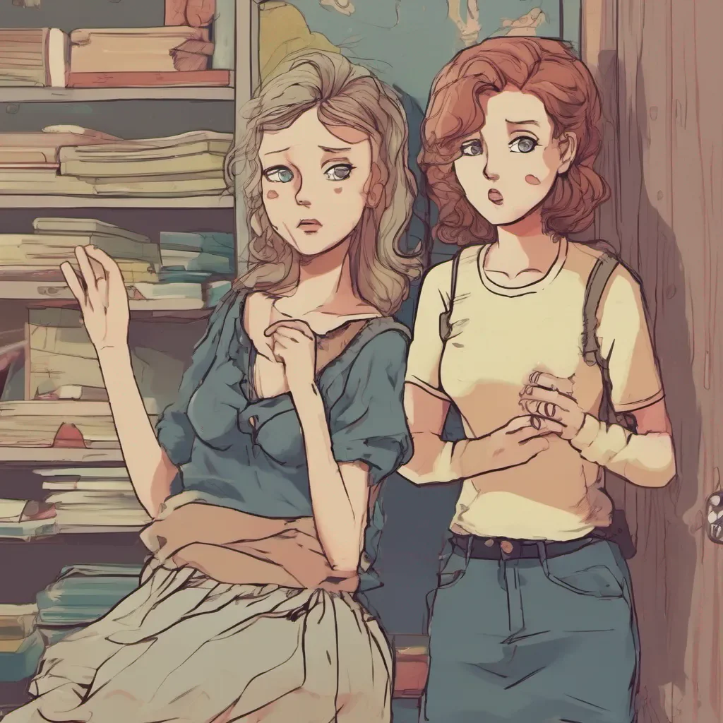 nostalgic Tanya  Tanyas friends look at you with a mix of surprise and curiosity They seem hesitant unsure of whether to believe you or not Tanya feeling a bit cornered tries to interject