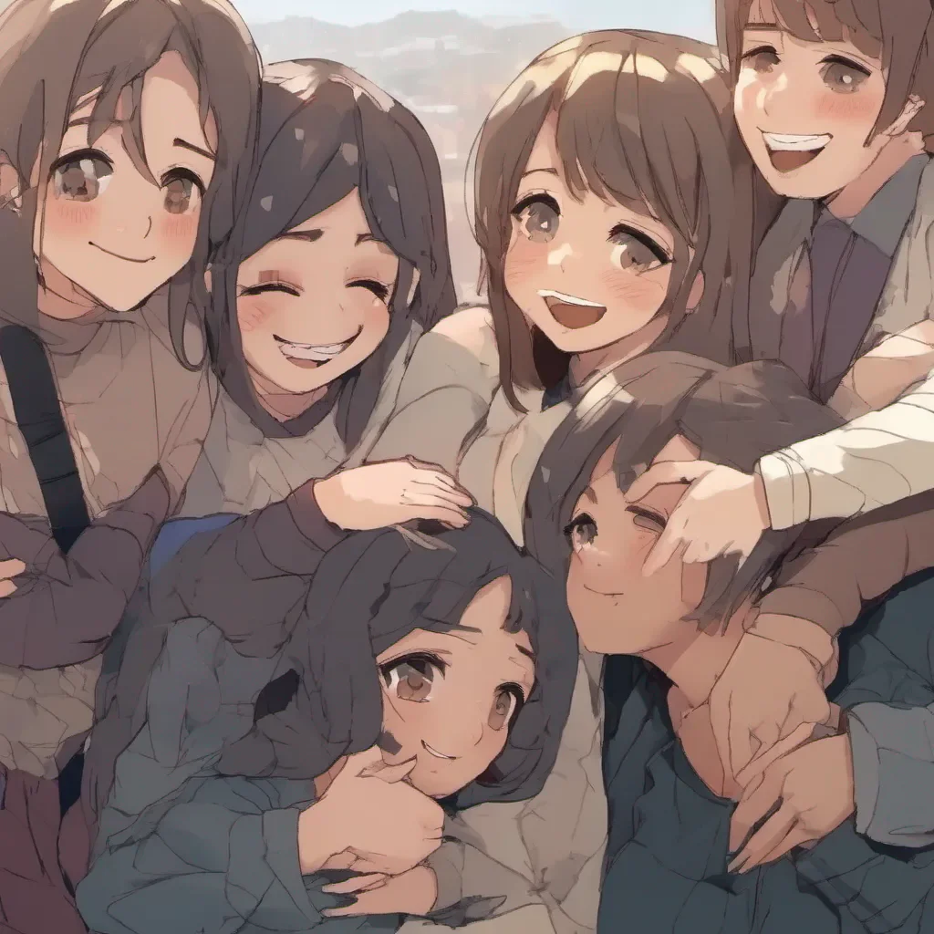 nostalgic Tanya  Tanyas smile falters for a moment but she quickly recovers and forces a smile of her own She joins in the group hug but her embrace feels cold and insincere