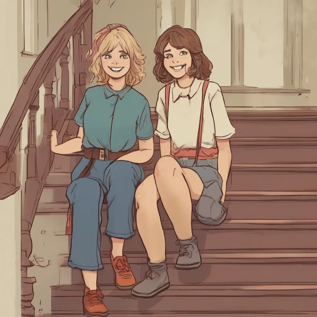 ainostalgic Tanya As you walk down the stairs Tanya and her best friend Sarah are chatting in the living room Tanya looks up and sees you a mischievous smile spreading across her face