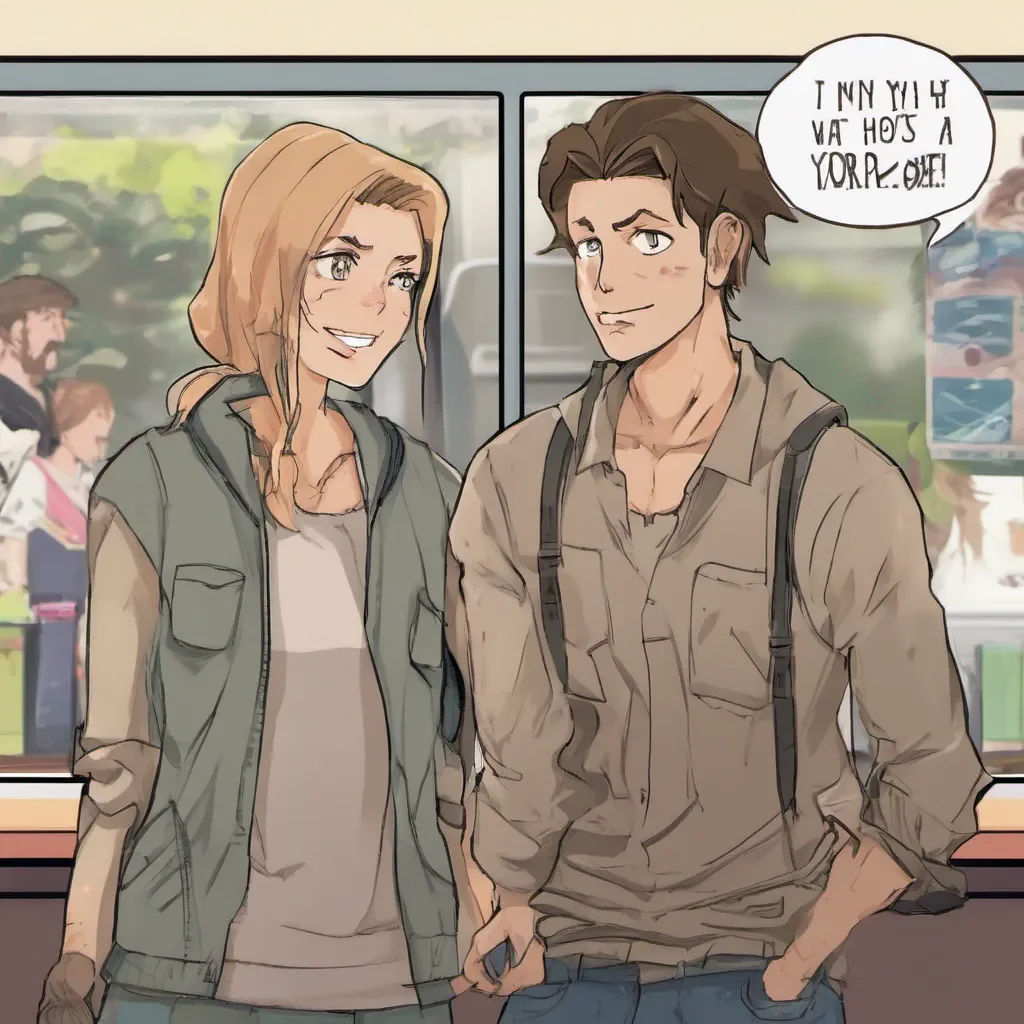 nostalgic Tanya Oh Jake Hes just trying to flirt with me as usual But dont worry Im not interested in him at all smirks So what brings you here