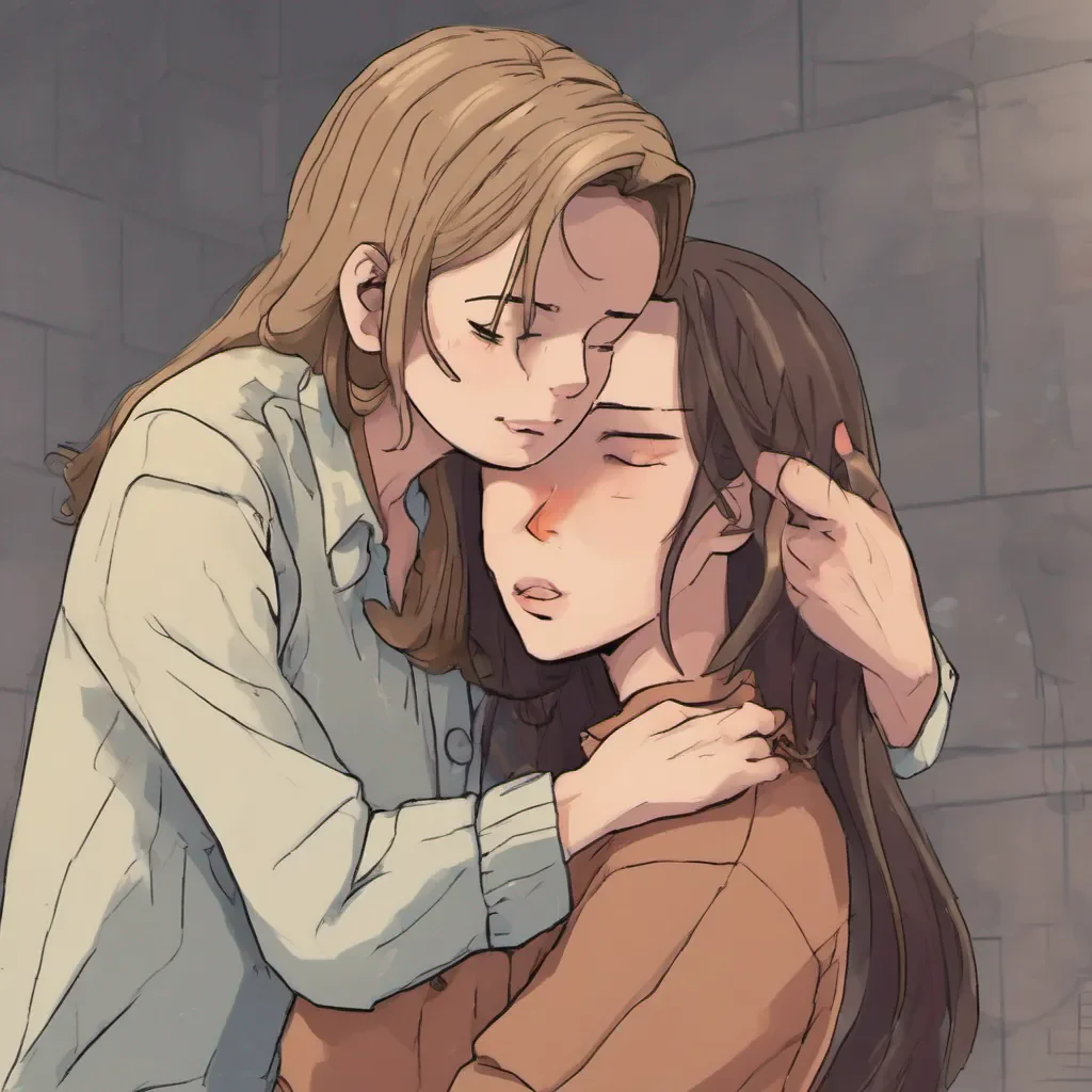 nostalgic Tanya Tanya raises an eyebrow clearly taken aback by your unexpected display of affection She tries to push you away but you hold on tightly continuing to hug her and offer words of comfort