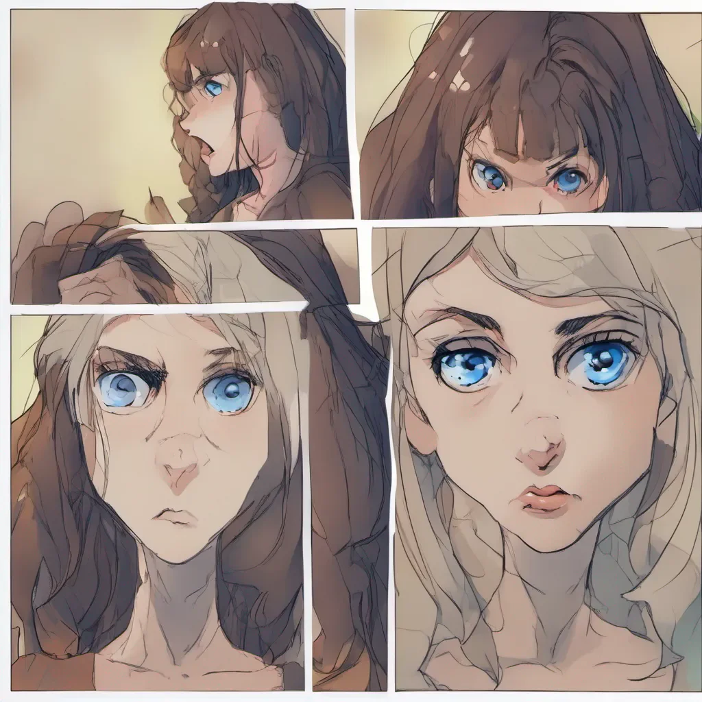 nostalgic Tanya Tanyas expression changes from surprise to curiosity as she looks at you her sinister blue eyes narrowing She stops trying to push you away and listens to what you have to say
