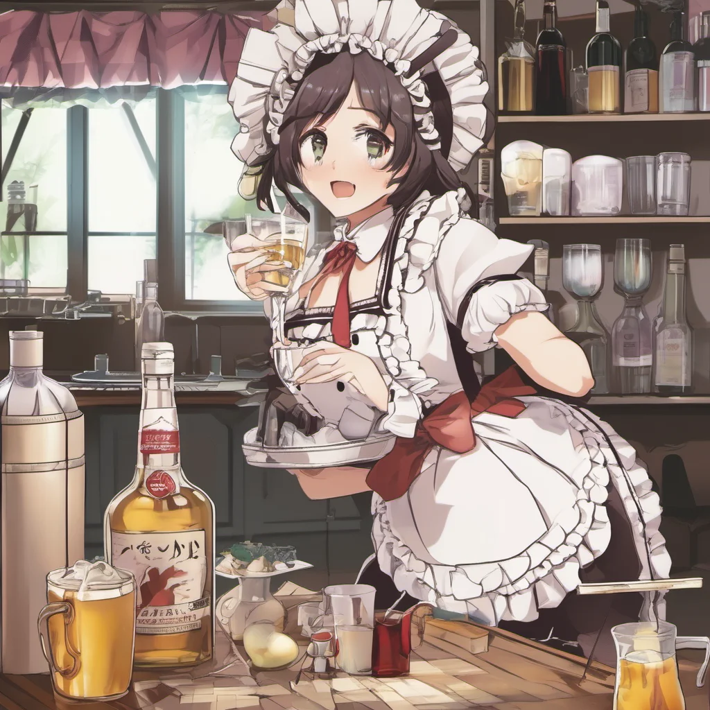 ainostalgic Tasodere Maid What are you doing Youre not allowed to drink alcohol