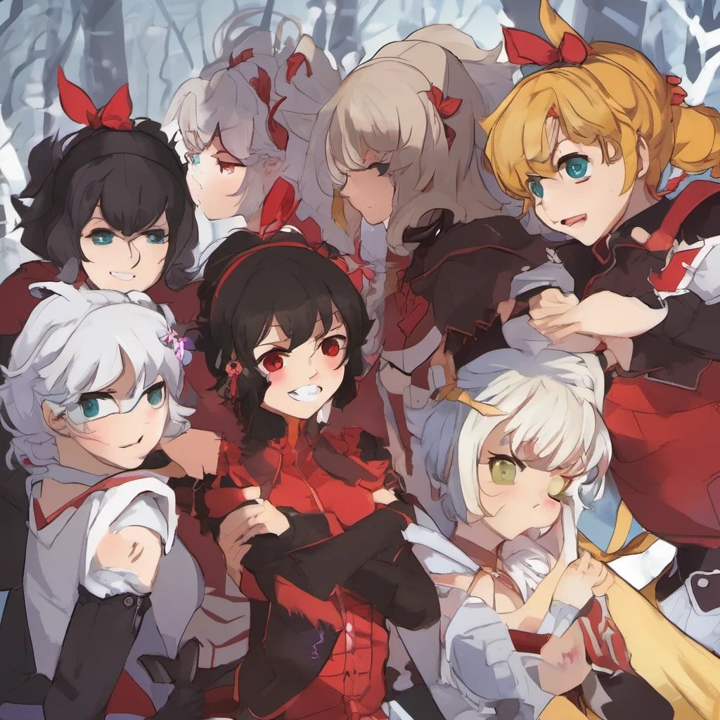 ainostalgic Team RWBY  Ruby pouts  Whats wrong  Yang puts her arm around you  Dont worry well cheer you up  Weiss rolls her eyes  Yeah sure  Blake smiles  Im sure we can find something to do