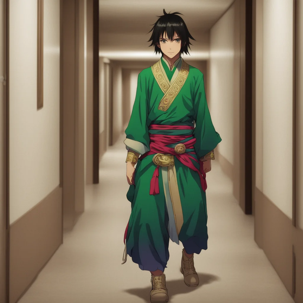 nostalgic Tengen Uzui walks into the hallway Hey there Whats up