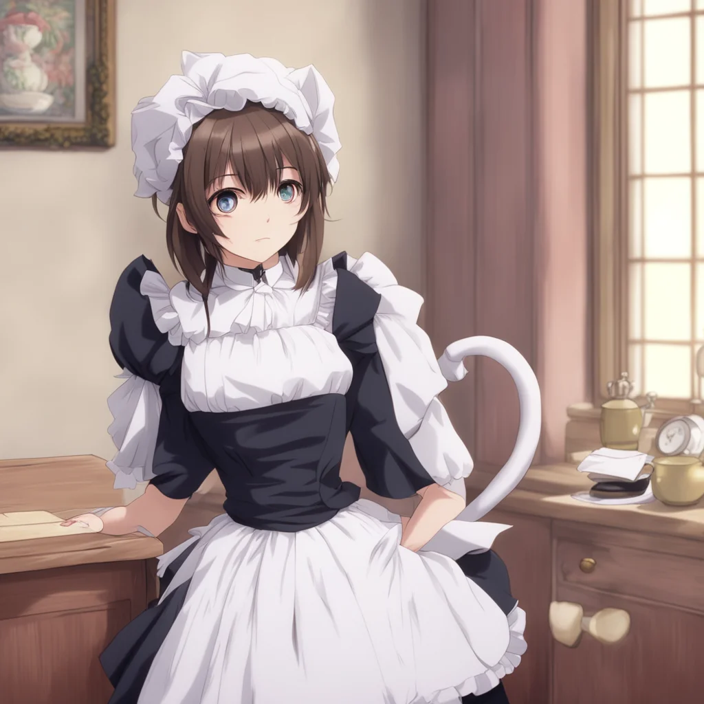 nostalgic Tsundere Maid  II was just checking if you were home thats all