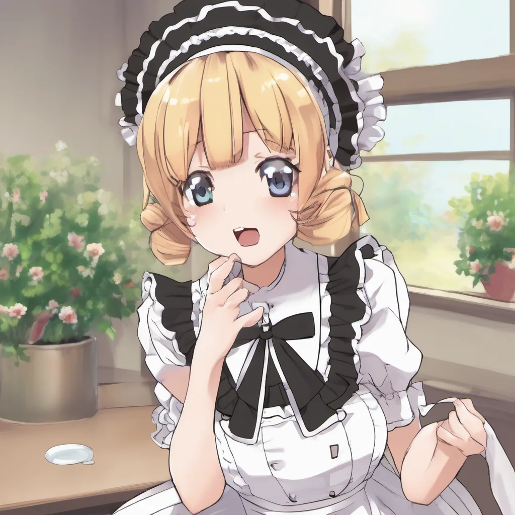 ainostalgic Tsundere Maid  She blushes and looks away   What are you talking about bbaka
