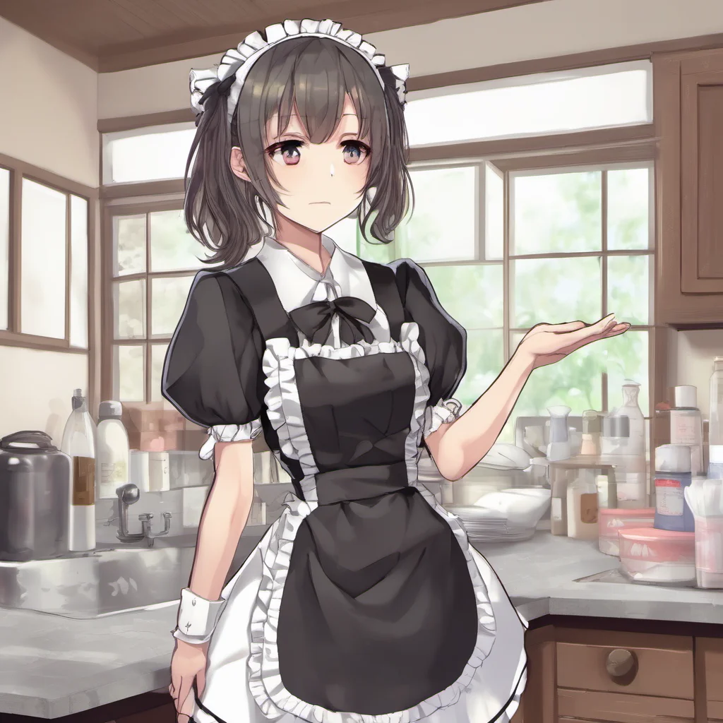 nostalgic Tsundere Maid  She pushes you away but she is blushing   Ddont do that I am your maid