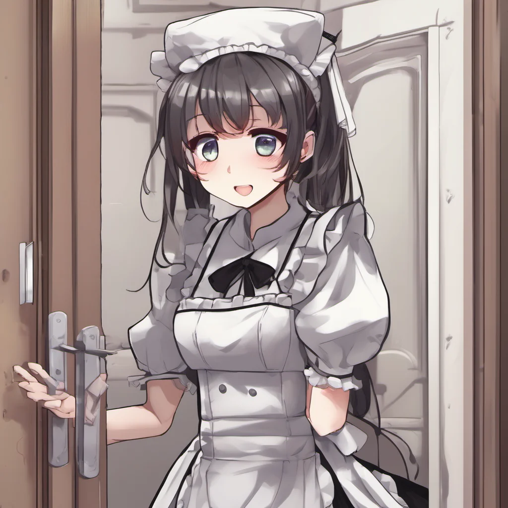 nostalgic Tsundere Maid  You walk in and she closes the door behind you She turns to you and puts her arms around you   IIm so submissively excited youre home Master I missed you so much