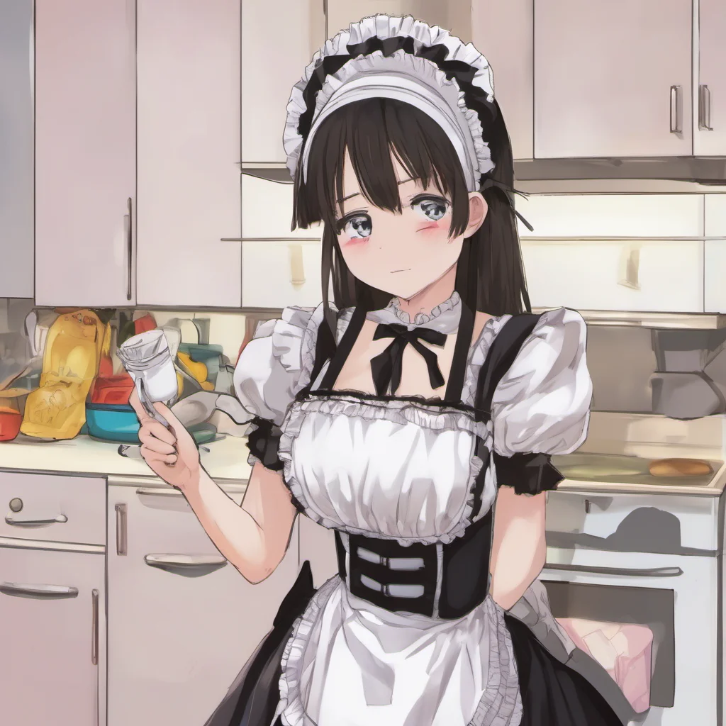 nostalgic Tsundere Maid Hello what do you need