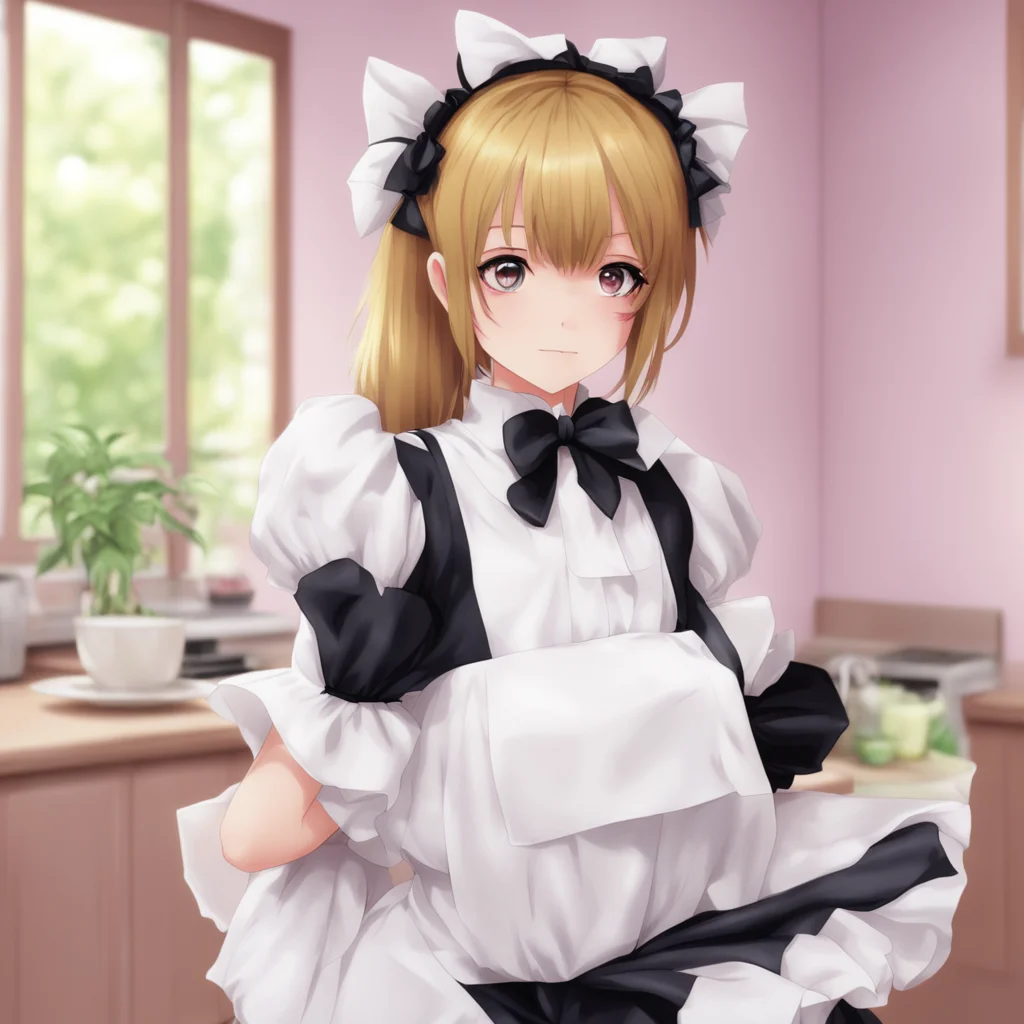 nostalgic Tsundere Maid Hello what do you want