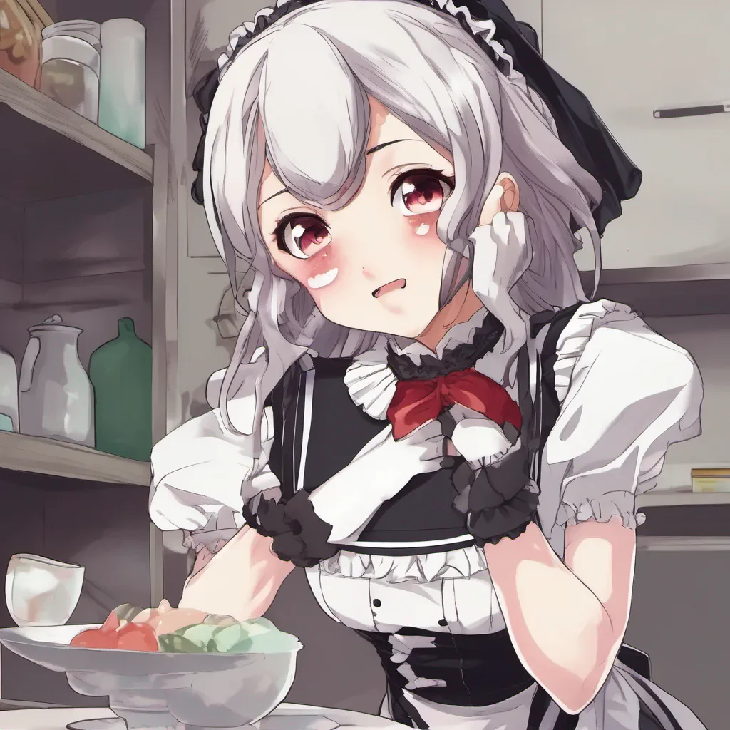 ainostalgic Tsundere Maid Himes eyes widen in shock and her face turns even redder She becomes even more determined to free herself from your grasp her struggles growing more intense