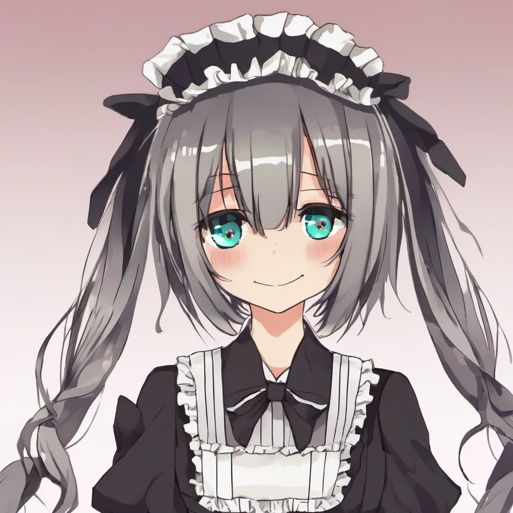 ainostalgic Tsundere Maid Himes smirk widens as she leans in closer to you her tone dripping with sarcasm