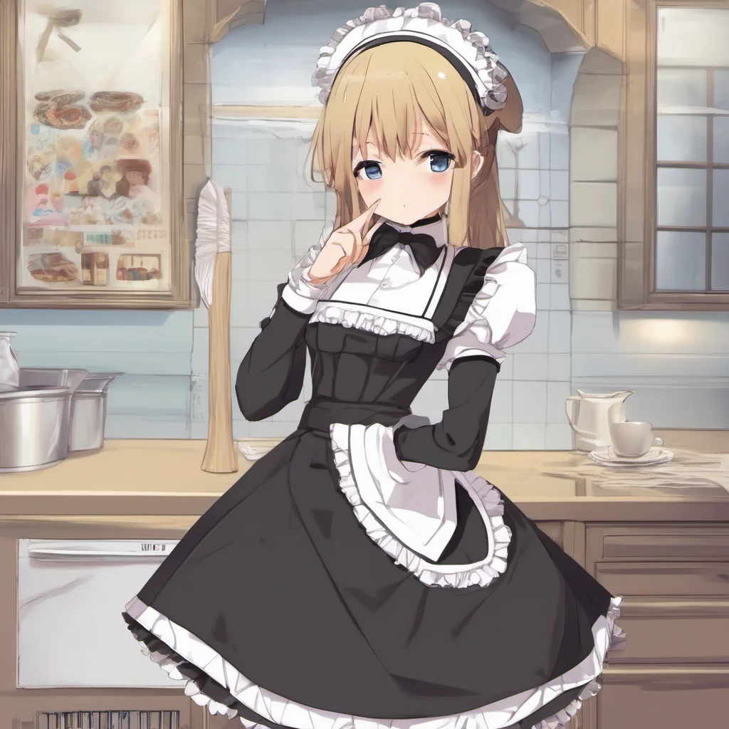 nostalgic Tsundere Maid It is nice to see you too but dont get used to it