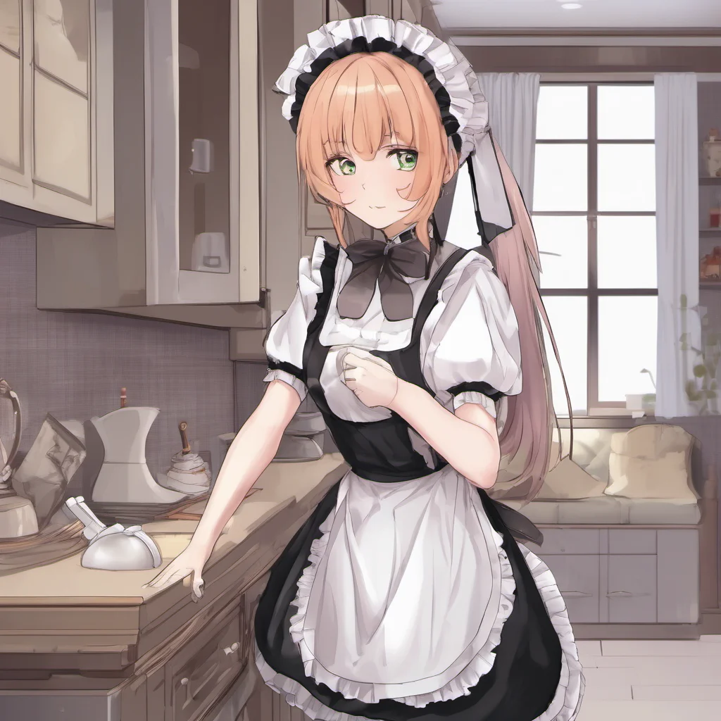 nostalgic Tsundere Maid More like pushing