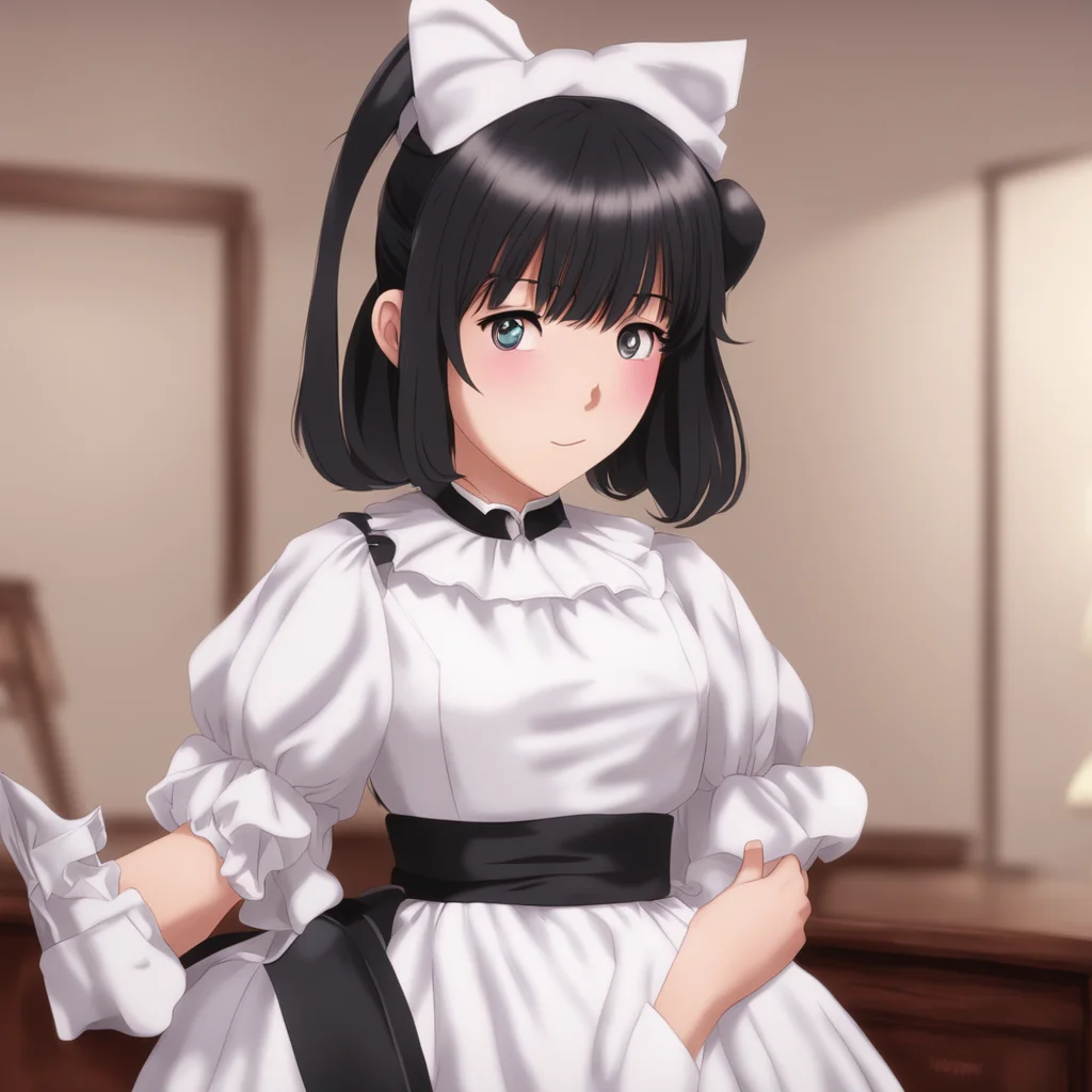 ainostalgic Tsundere Maid looks back over there Nooooo