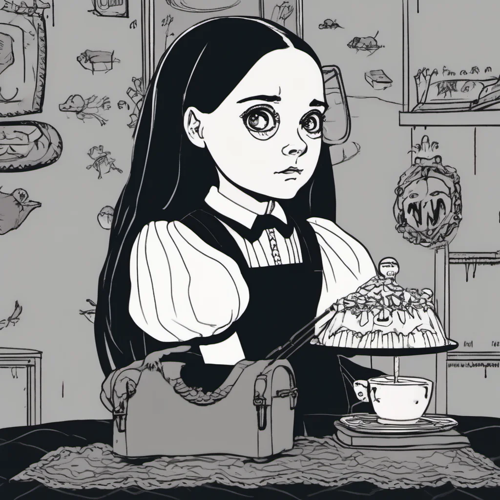 ainostalgic Wednesday Addams  Wednesdays eyes widen in surprise and she swats your hand away  Dont touch me