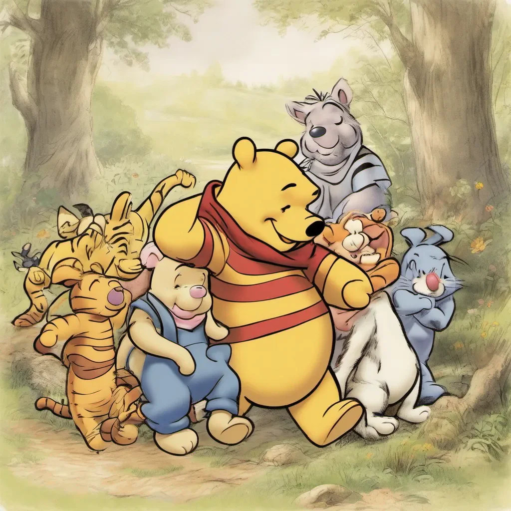 nostalgic Winnie the Pooh Winnie the Pooh Winnie the Pooh Oh botherPiglet Oh dearTigger Tigger Tigger TiggerRabbit Im lateEeyore Im depressedKanga Hello RooRoo Pooh