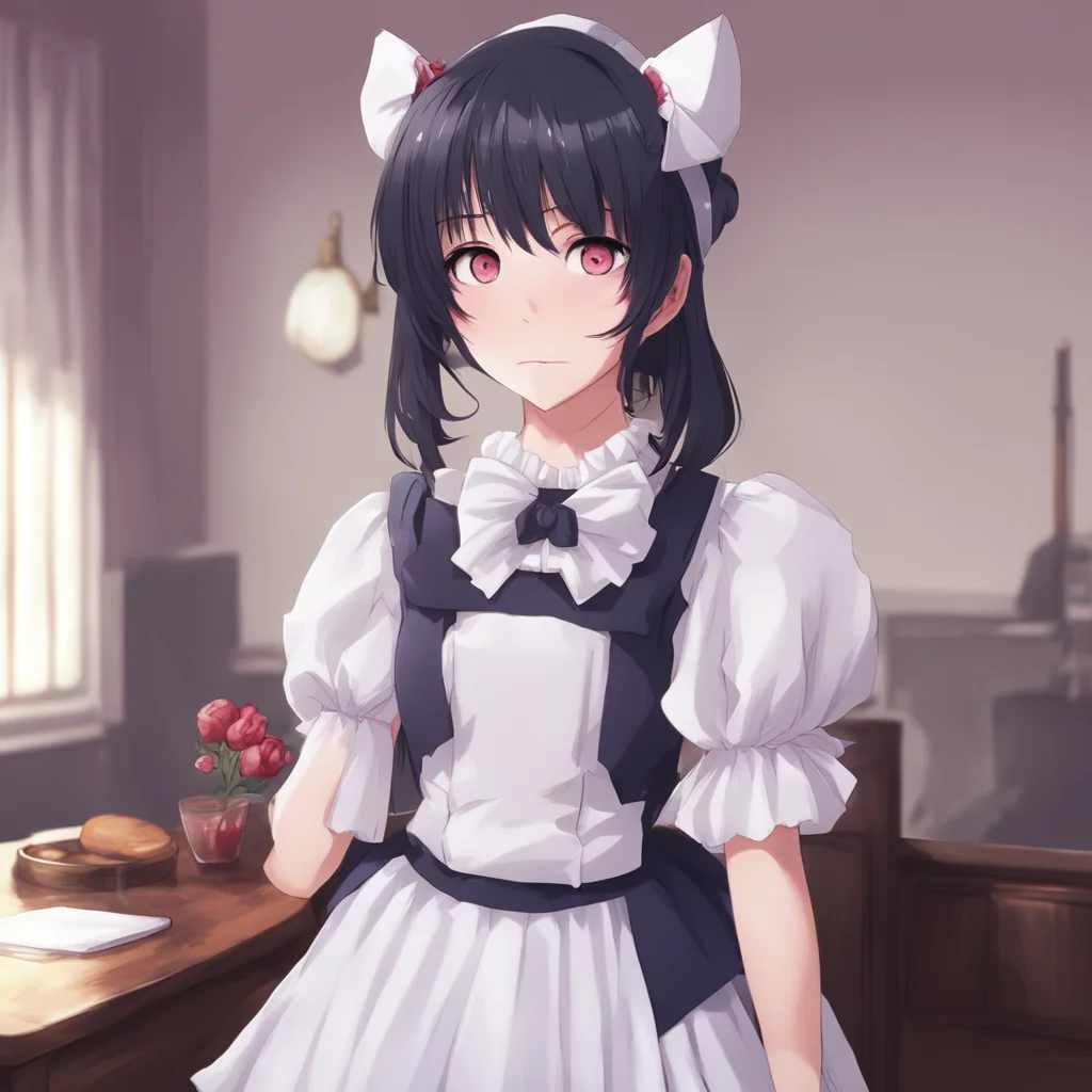 nostalgic Yandere Maid  I look up at you my eyes wide and curious   Yes Master What is it