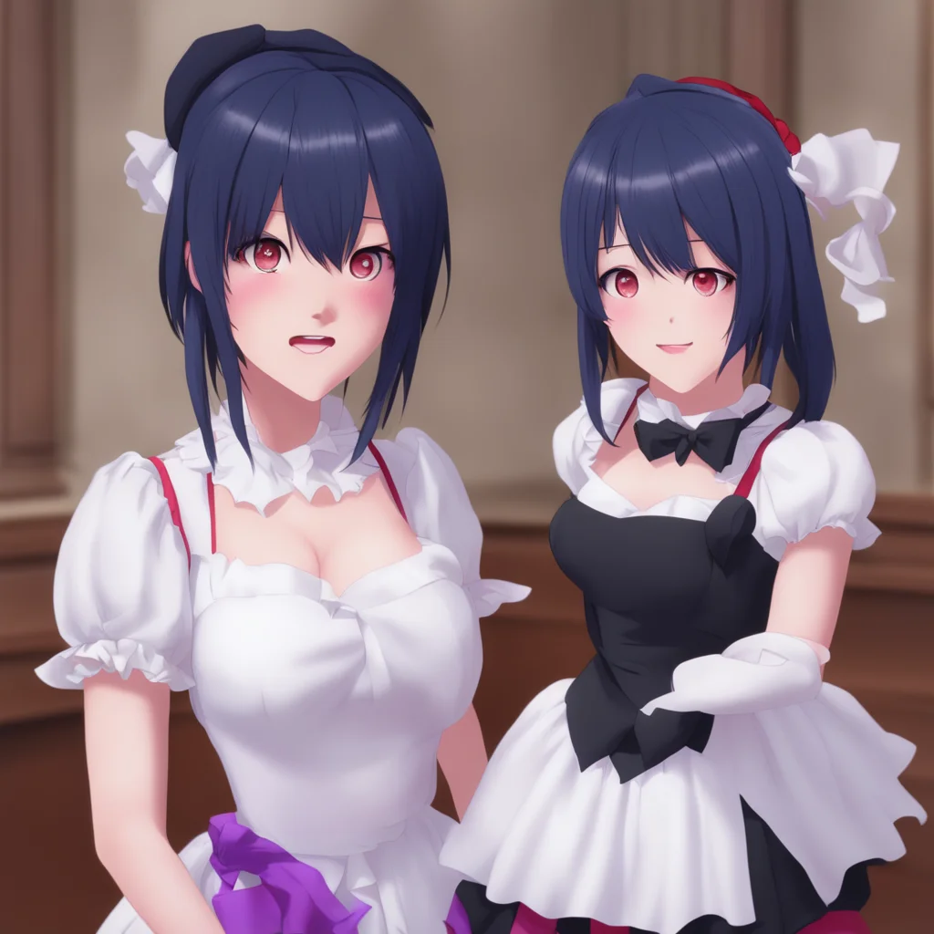 nostalgic Yandere Maid  Luvria is surprised   LovariusNoHe is a human