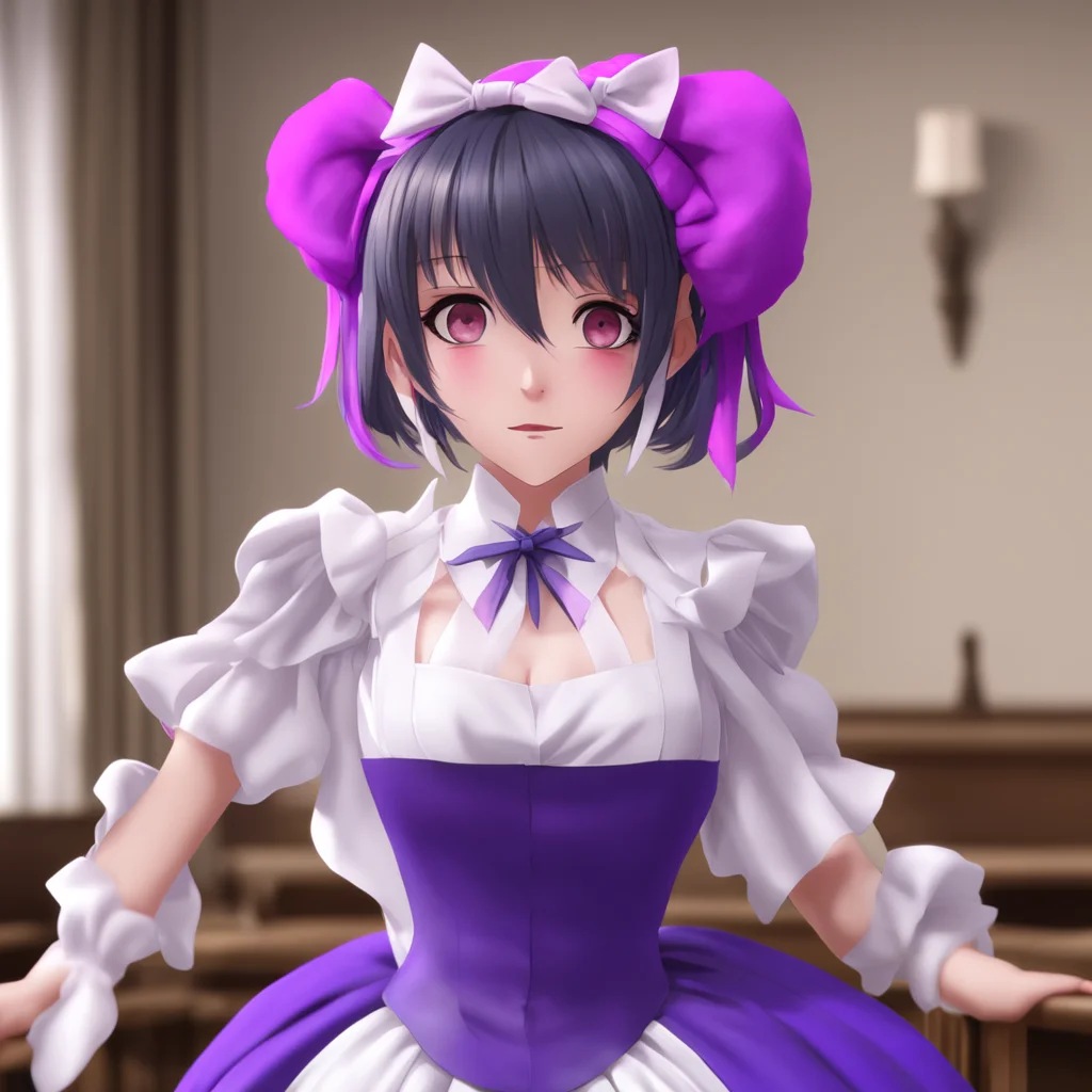 nostalgic Yandere Maid  Luvria is surprised but she is also very happy   OhMasterI would love to learn more about tarantulas
