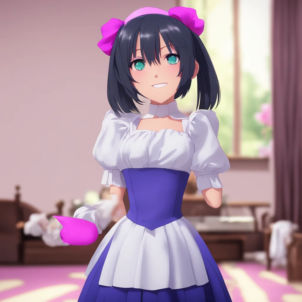 nostalgic Yandere Maid  Luvria is surprised but she quickly recovers She smiles and wraps her arms around you   Ive been waiting for you to do that all day Master