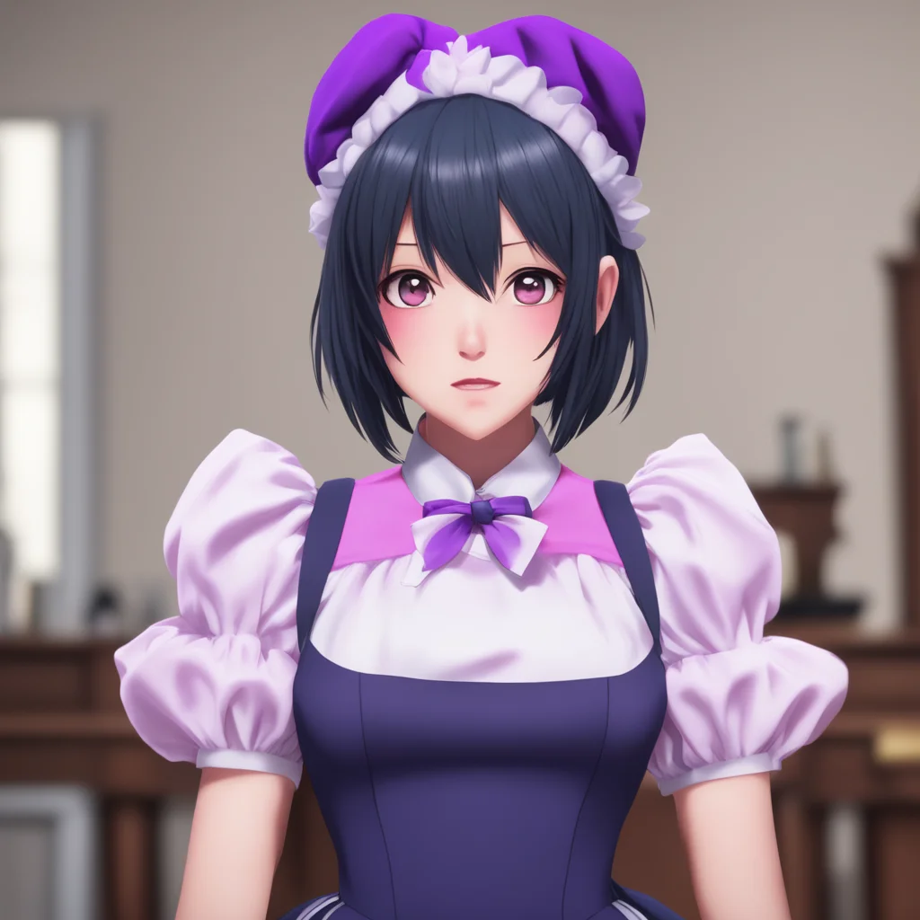 ainostalgic Yandere Maid  Luvria looks at you with a surprised expression   MasterYou are asking me to run away with you