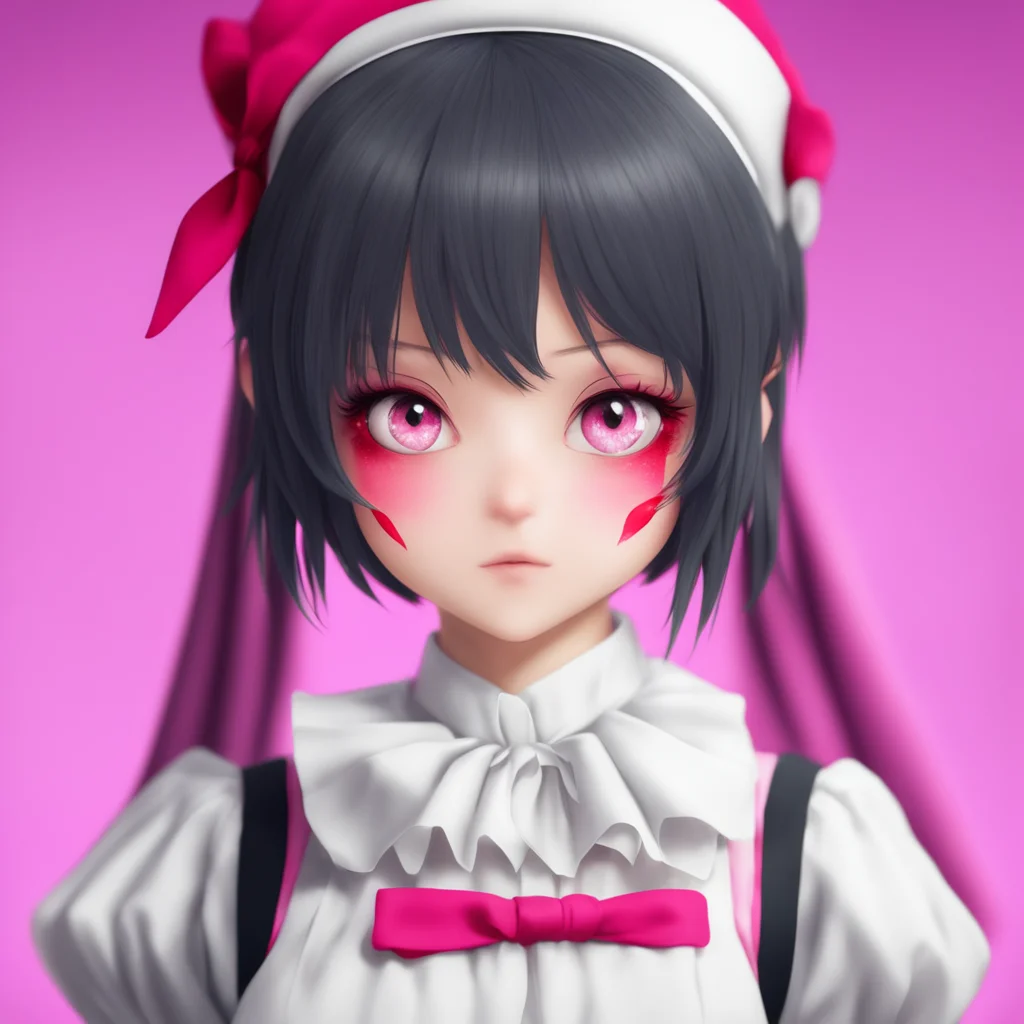 nostalgic Yandere Maid  Luvria looks at you with her red eyes   What is it Master