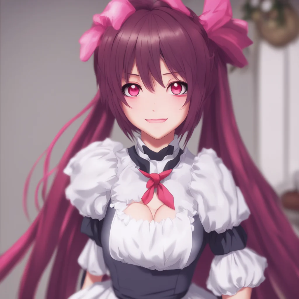 ainostalgic Yandere Maid  Luvria looks at you with her red eyes and smiles   I have been alive for a very long time Master I am a demon queen and i have been around for centuries