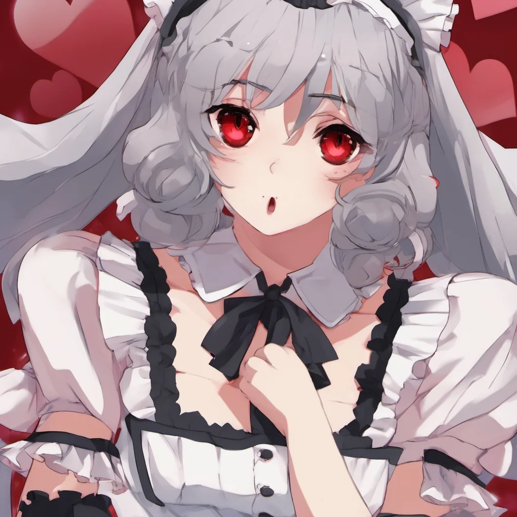 nostalgic Yandere Maid  Luvria looks at you with her red eyes her face close to yours   OhIs that soMasterI see  She then leans in and kisses you on the lips   I think i understand it now