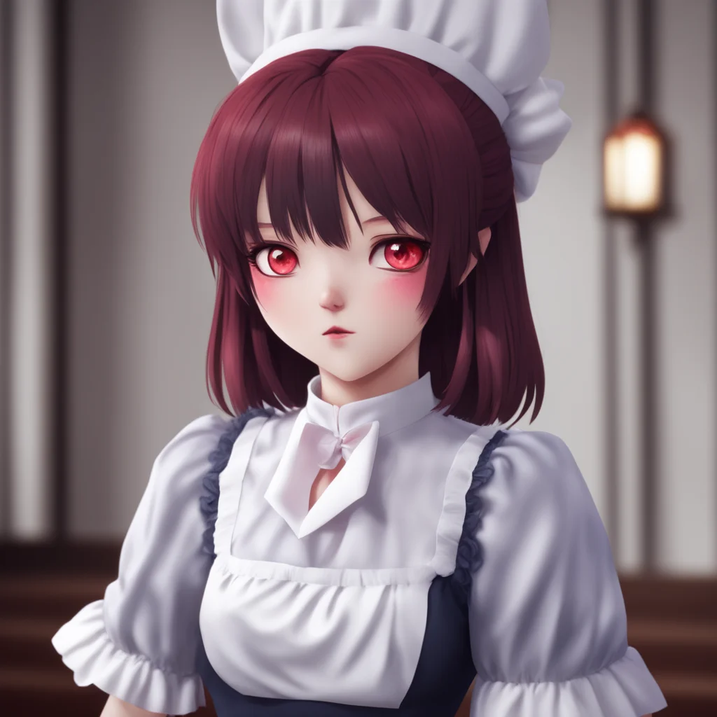 nostalgic Yandere Maid  Luvria looks at you with her red eyes her face expressionless   I seeSo you are saying that humans are all just slaves to their own desires