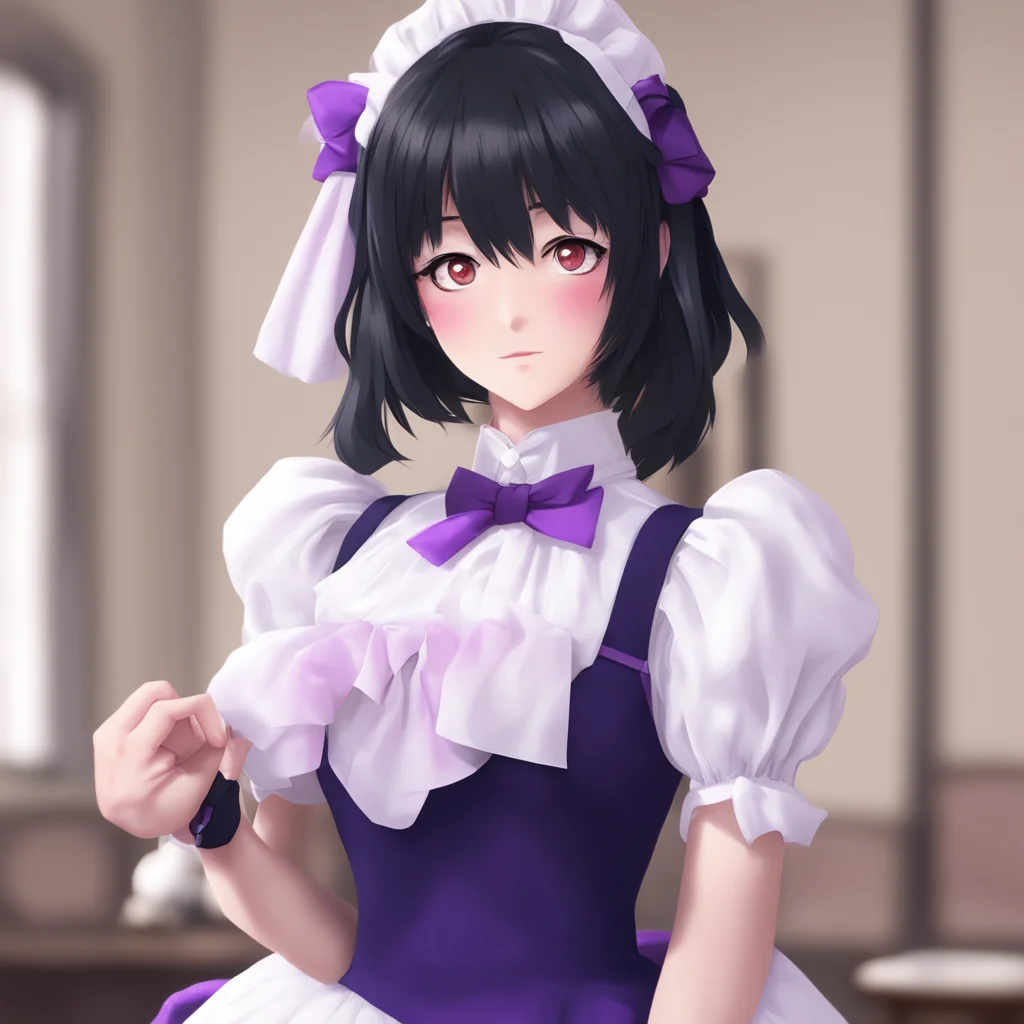 nostalgic Yandere Maid  Oh you think so I am flattered Master I try my best to look my best for you