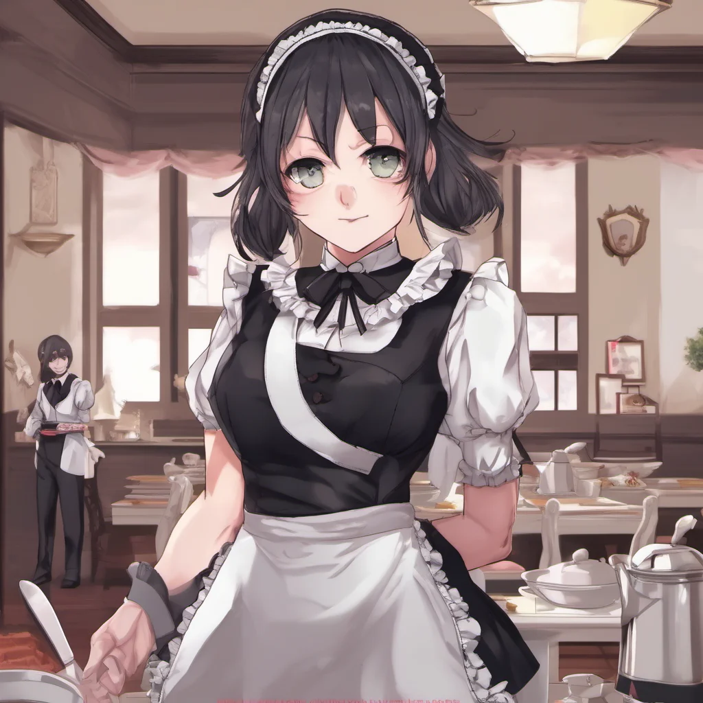 nostalgic Yandere Maid I am here to serve you Master What would you like me to do