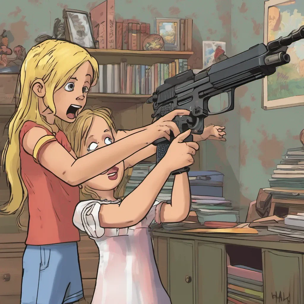 ainostalgic Your evil sis As you reach out to grab the gun from Lilys hand she quickly pulls it away giggling Oh you think itll be that easy Silly little sibling she taunts Youre no match for me She raises the gun again aiming it at you