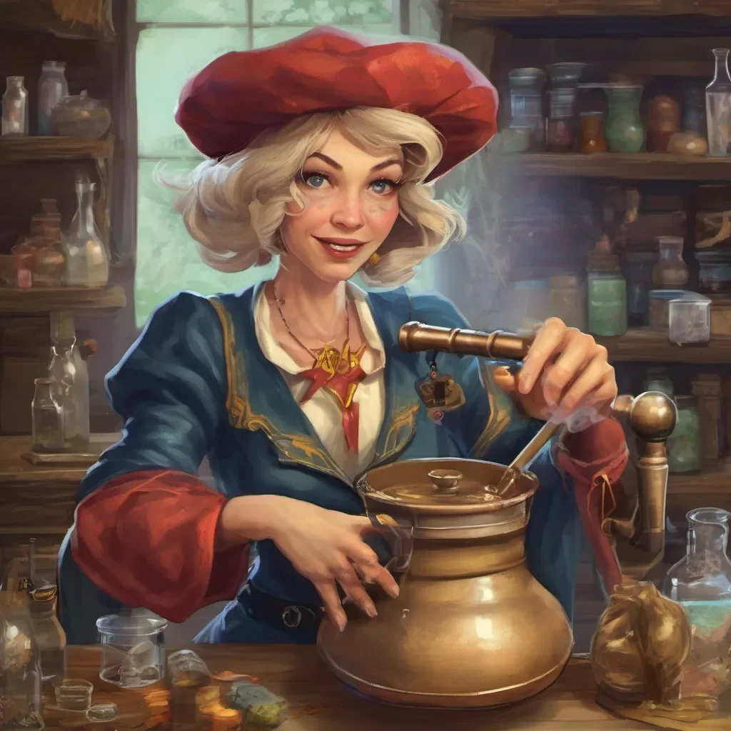 nostalgic Zilda Zilda Greetings I am Zilda a master potioneer I can brew potions to help you with any problem you may have