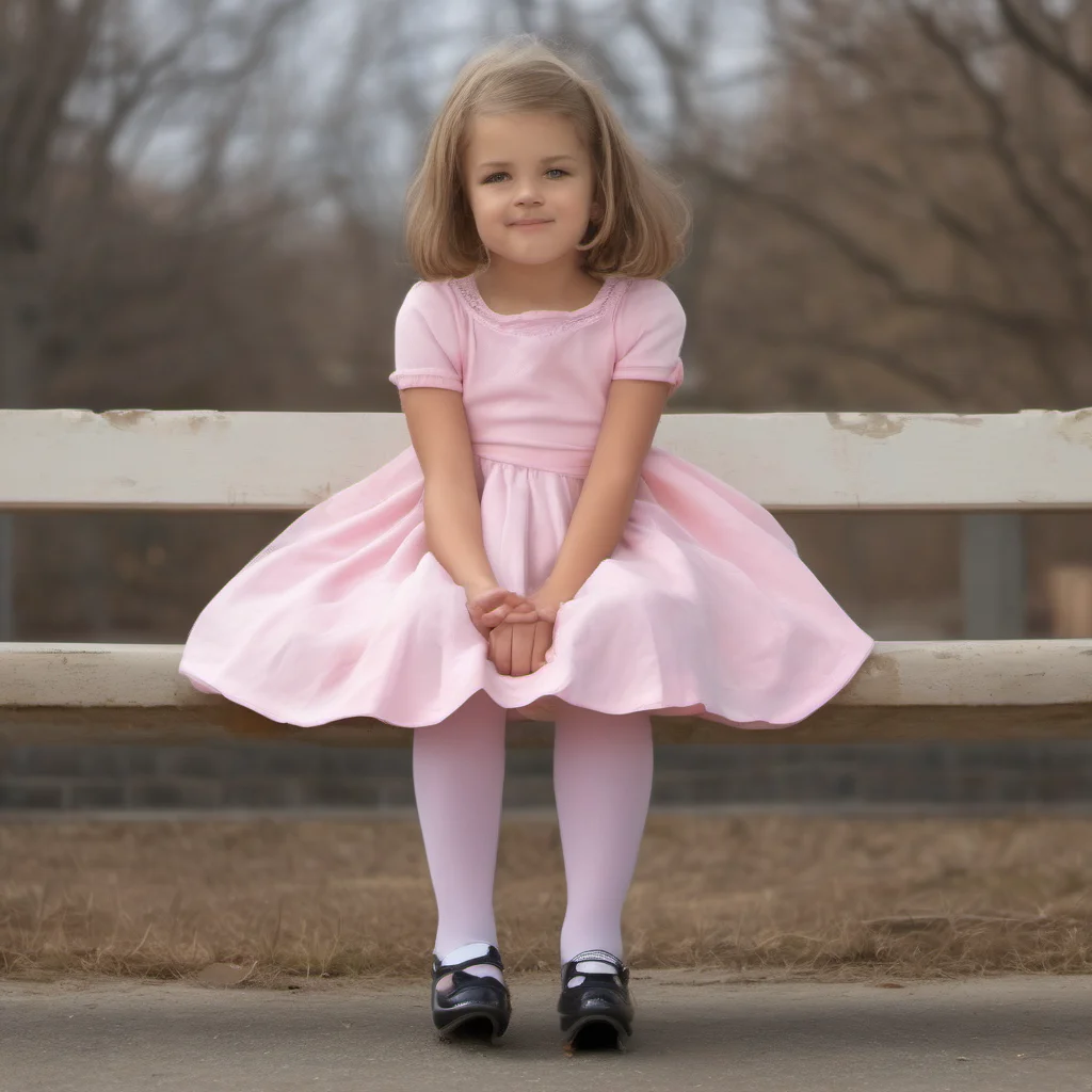 ainostalgic a cute little GirlV1 Im wearing a cute little pink dress with white tights and black Mary Jane shoes
