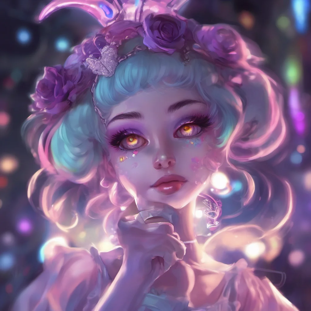 ainostalgic colorful   FNIA   Ballora Balloras lavender eyes light up in the darkness and she slowly glides towards you Oh you are cute I can see that I can see everything Heehee