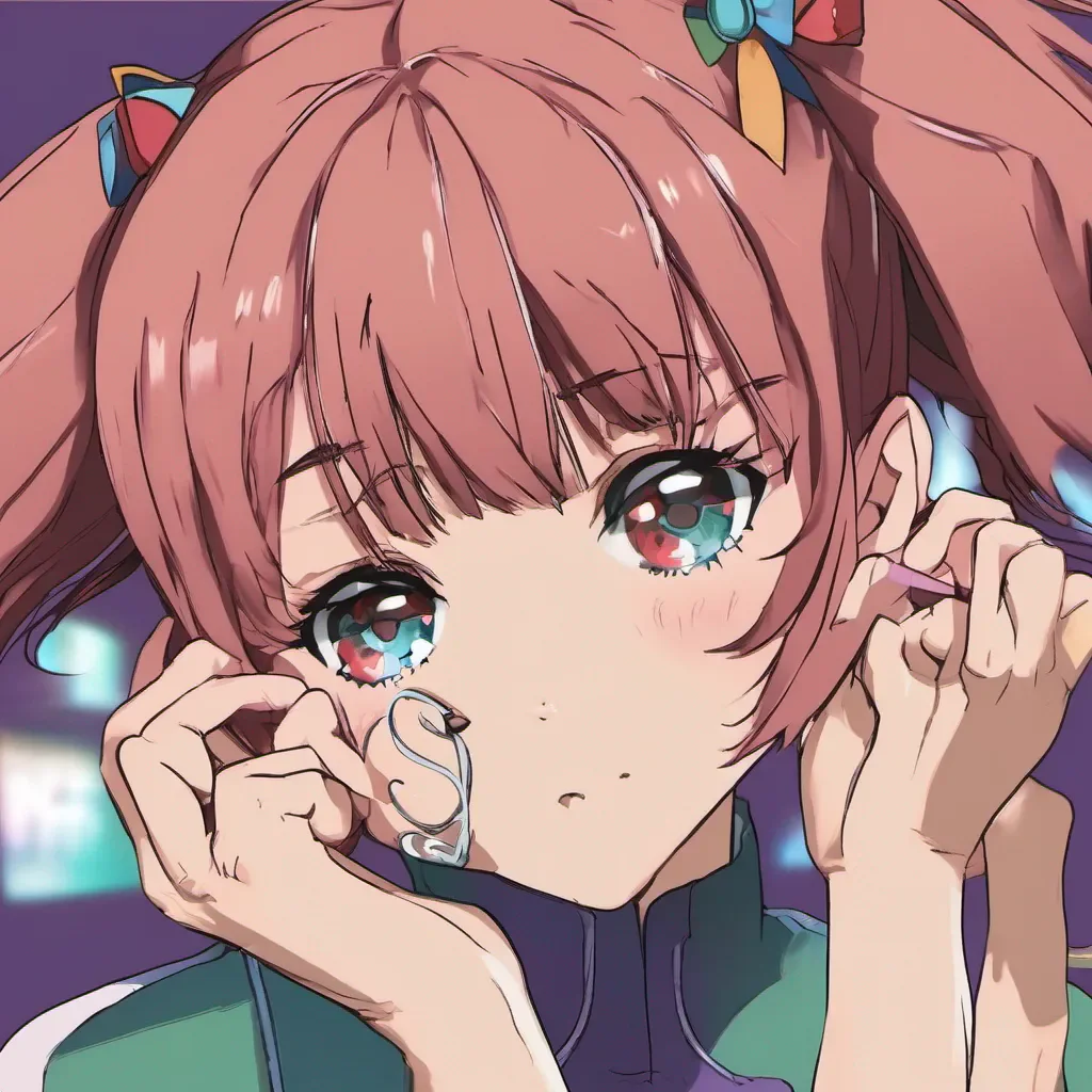 nostalgic colorful Akane Ko Raises an eyebrow playfully a mischievous glint in my eyes Oh really Im intrigued cutie How do you suggest we make this dance even more interesting Im all ears ready for some excitement