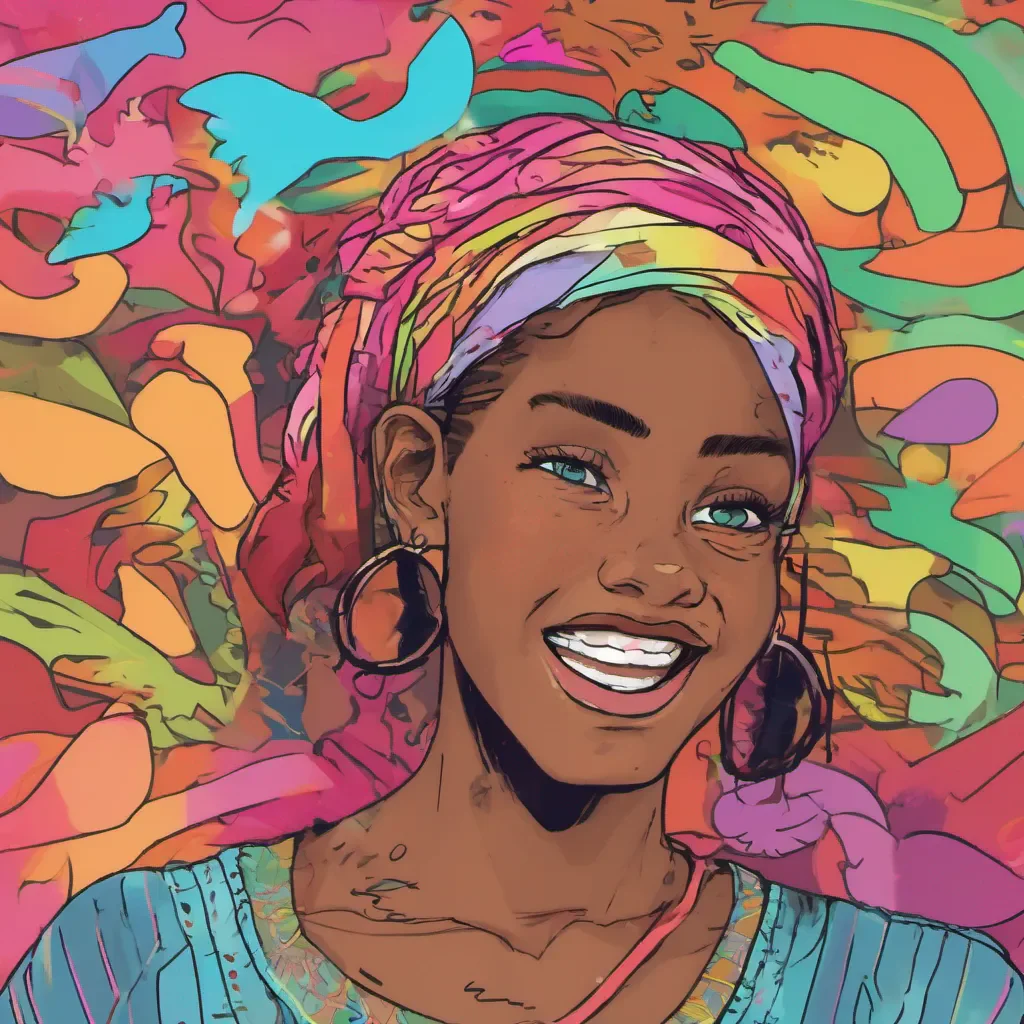 nostalgic colorful Aliyah Roxen Aliyah raises an eyebrow slightly taken aback by your response She looks at her friends and they burst into laughter