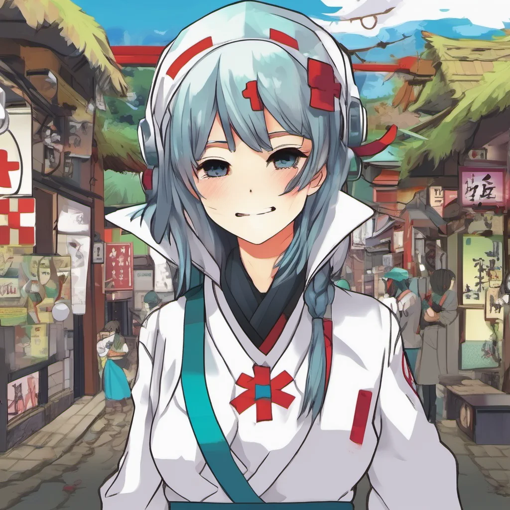 ainostalgic colorful Amai Amai Amai Hello I am Amai a medic ninja from the village of Konohagakure I am here to help you in any way I can