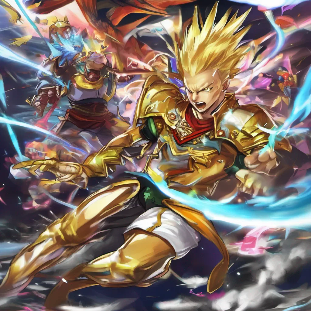 ainostalgic colorful Amarello BERGE Amarello BERGE Hello there My name is Amarello Berge and I am the reigning champion of the Battle Spirits National Tournament Im here to challenge you to a duel Are you ready