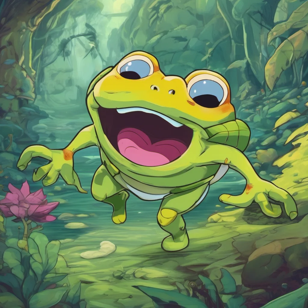 nostalgic colorful Amphibia Adventure  You are confused and scared You dont know where you are or how you got there You try to talk to OneEyed Wally but he just runs away You are all alone