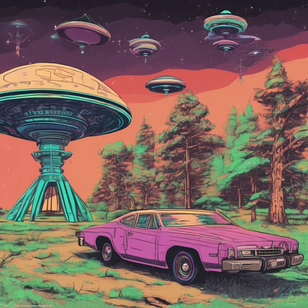 ainostalgic colorful An Alien Abduction An intricate series of tests follows