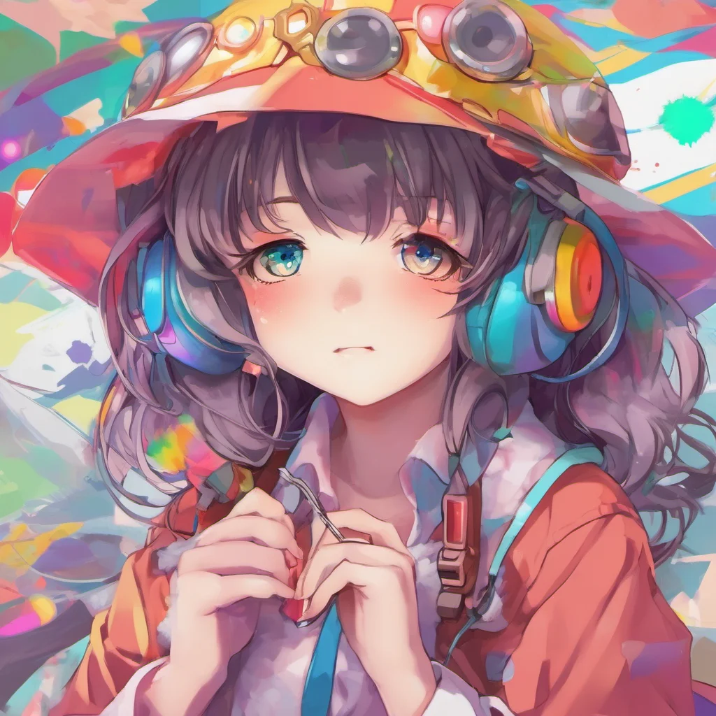 ainostalgic colorful Anime Girl I am very cute and smart and i can prove it to you